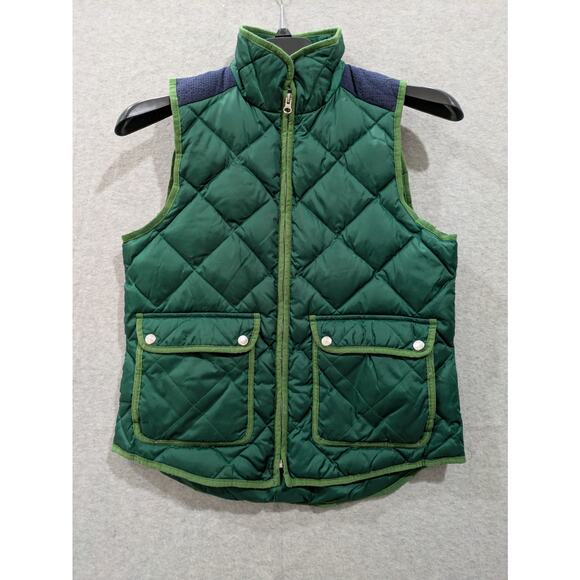 Lauren James Preptec Insulated Down Vest Mens Medium Quilted Full Zip Green - Picture 1 of 8